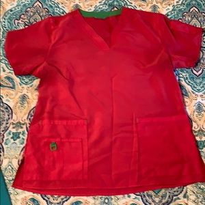 Carhartt hot pink scrub top